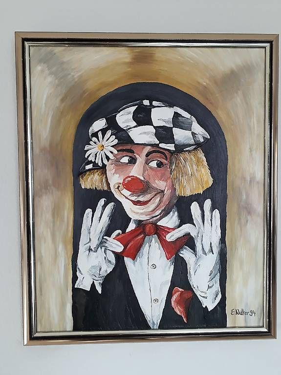 Dipinti: Oelbild Clown Olec Popov – Usato da Kriens venduto da ENotte