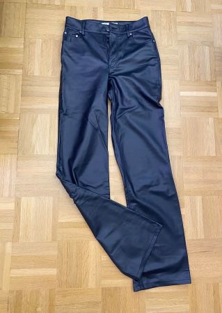 Kunstleder Hose von Zara, Schwarz, Grösse 36, neuwertig