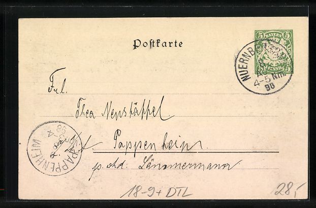 Ganzsachen: Nürnberg, 29. Generalversammlung des De – Gebraucht aus Berlin von bartko-reher 1