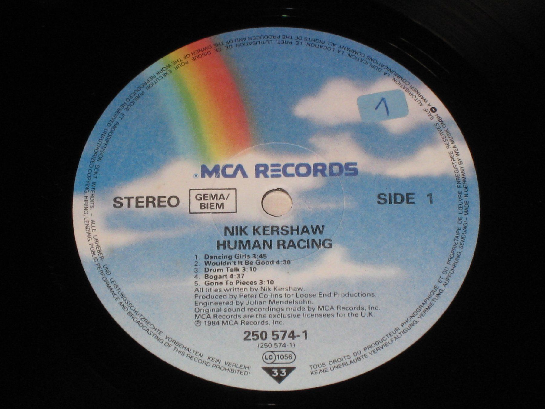 Dischi in vinile: LP - NIK KERSHAW - HUMAN RACING – Usato da Steckborn venduto da Quo7 1