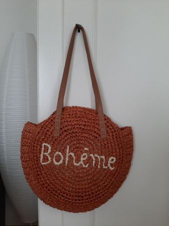 Sac en paille Bohême