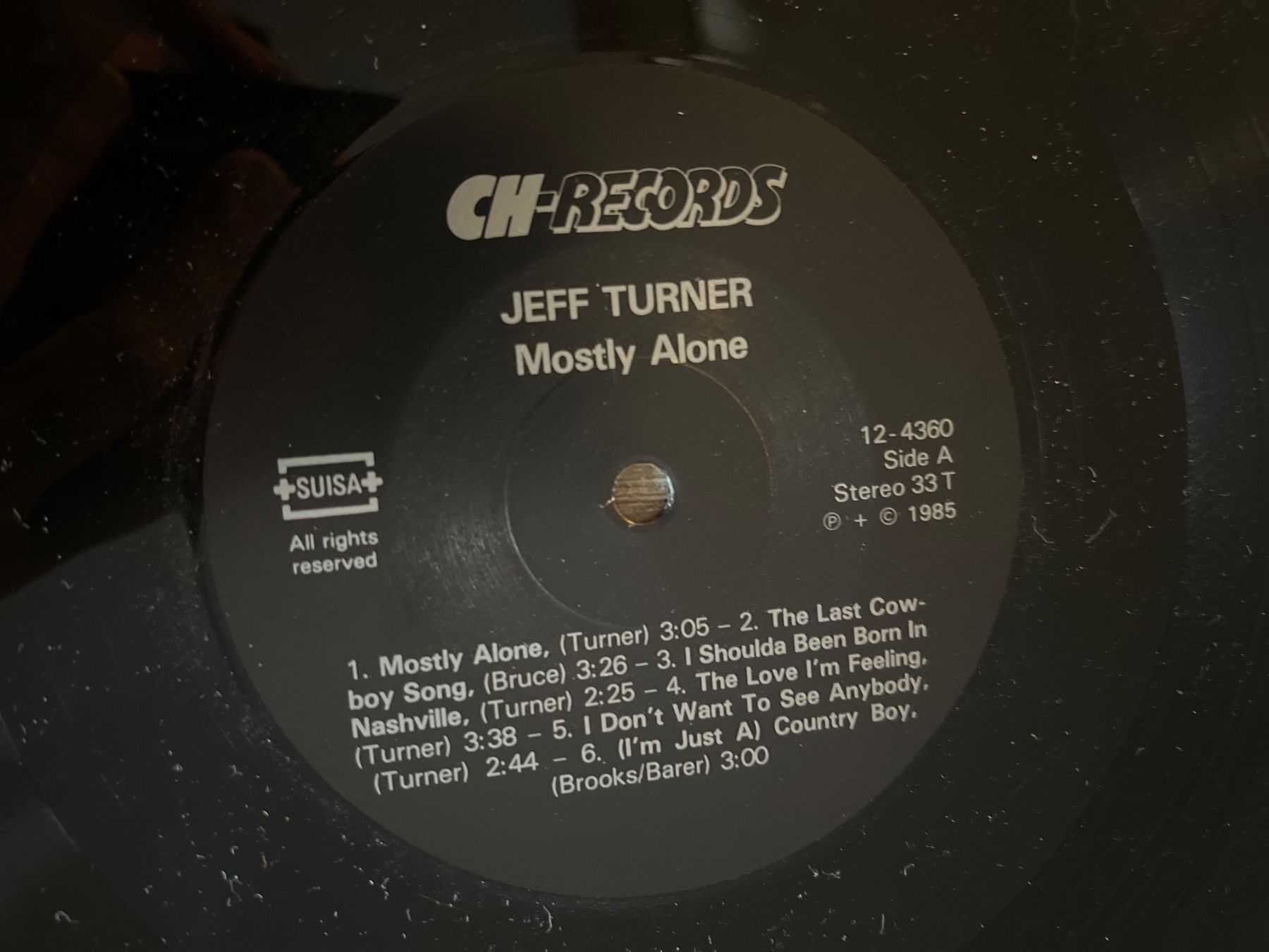 Schallplatten: A658/Jeff Turner Mostly Alone – Gebraucht aus Frutigen von Philippe_jsp 2