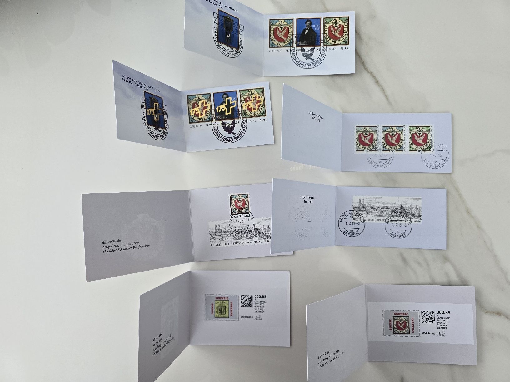 Tutti i francobolli: 175 Jahre Basler Taube Bx - Einzigartige Sammlung  – Nuovo (secondo la descrizione) da Uznach venduto da Ardi012 1