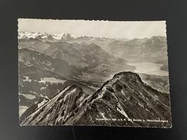 AK NW Stanserhorn mit Berner und Obwaldneralpen