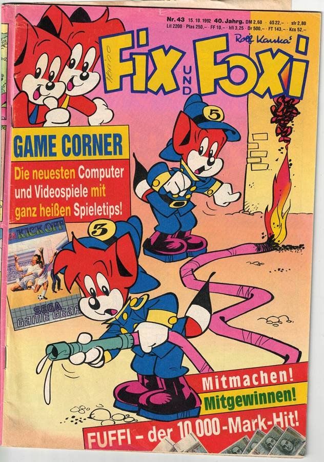 Fumetti: Fix und Foxi Heft 43/1992 - Comic - Lupo, das Werbegenie – Usato da Walenstadt venduto da Numis68