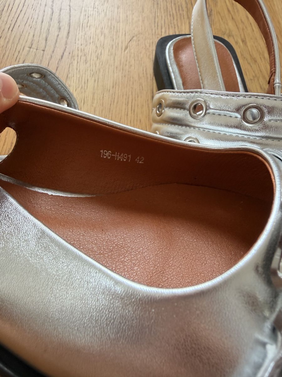 Scarpe da donna: Silberne Slingpumps – Nuovo (secondo la descrizione) da Bühler venduto da kammera2002 2