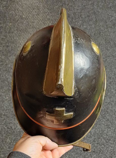 Pompieri: Feuerwehrhelm Schweiz Antik - Schwarz-Messing – Usato da Zürich venduto da FirefighterZH_118 2