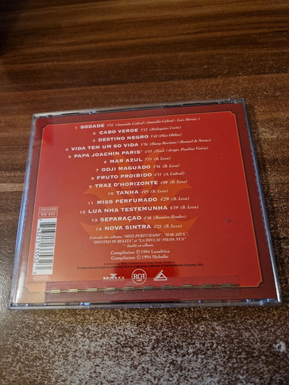 CDs: Cesaria Evora - Sodade - Les plus belles mornas de Cesaria – Gebraucht aus Wattenwil von Mage66 1