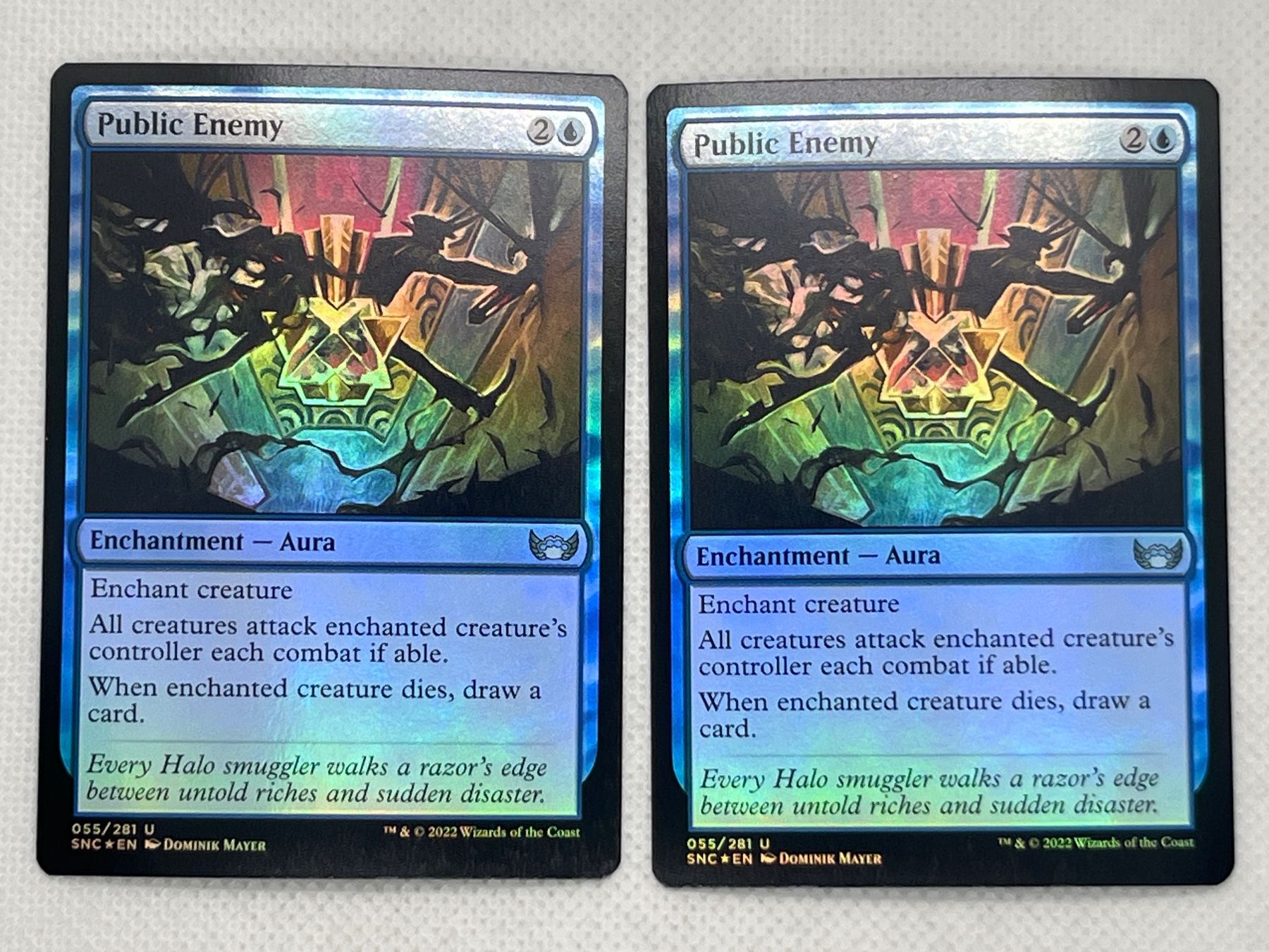 Magic The Gathering Sammelbilder & Trading cards: MTG Public Enemy SNC 55 Englisch Uncommon Foil 2x – Gebraucht aus Hinterkappelen von Kim1992