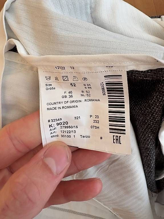 Pantaloni: HILTL HERREN WOLL STOFFHOSE – Usato da Lenzburg venduto da fyl_v7sp 4