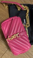 Saint Laurent Mini LouLou Chain Bag - Hot Pink, Excellent