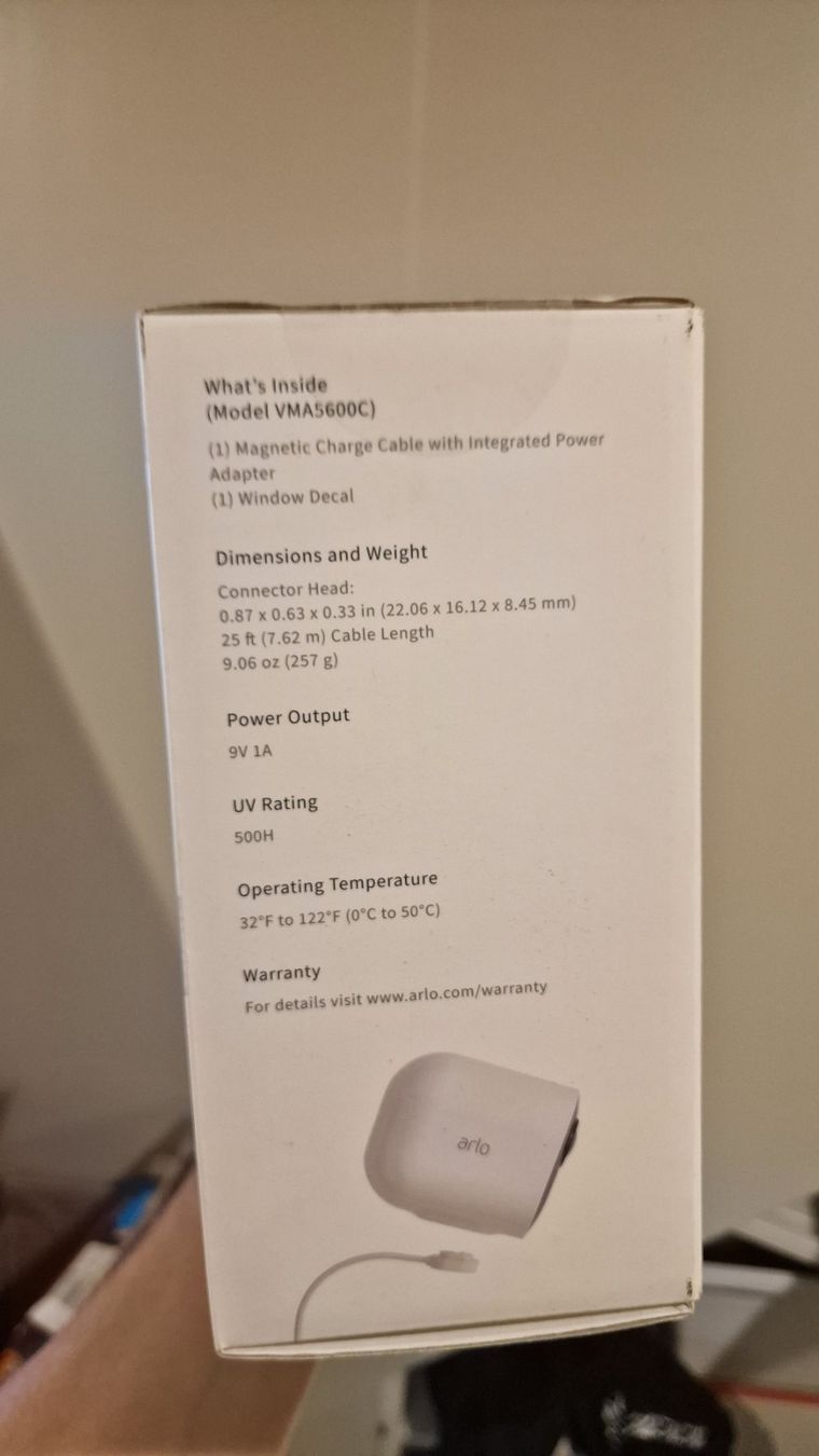 Arlo Caricabatterie: Arlo Outdoor Magnetic Charging Cable - 7.6m – Usato da Bottighofen venduto da Zwanzgerli 1