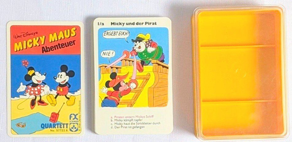 Disney Jeux: Vintage Quartett - Micky Maus Abenteuer - FX Schmid – Neuf (Voir description) à Wängi par ABIZONE-86 1
