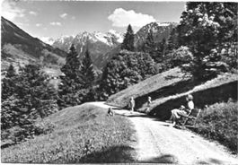 Klosters, Rütipromenade mit Silvretta