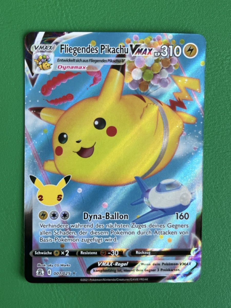 Pokémon Cartes à collectionner: Pokemon Celebrations Fliegendes Pikachu VMAX CEL 007 DE – Neuf (Voir description) à Lommiswil par diti_89 1