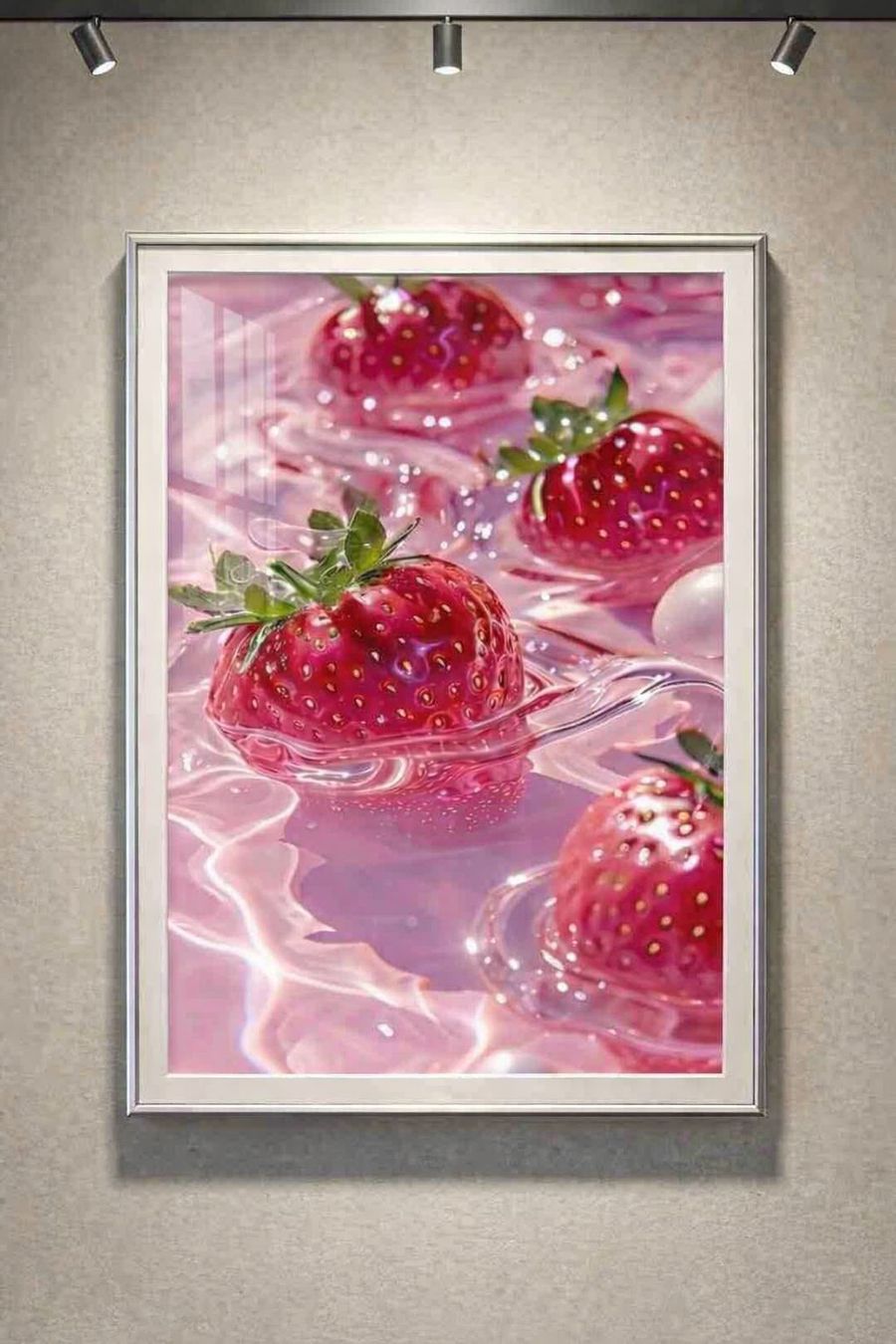 Poster & Bilder: Poster affiche Impression Fraise Vintage rétro déco – Neu und originalverpackt aus Meyrin von Nostalgica 2