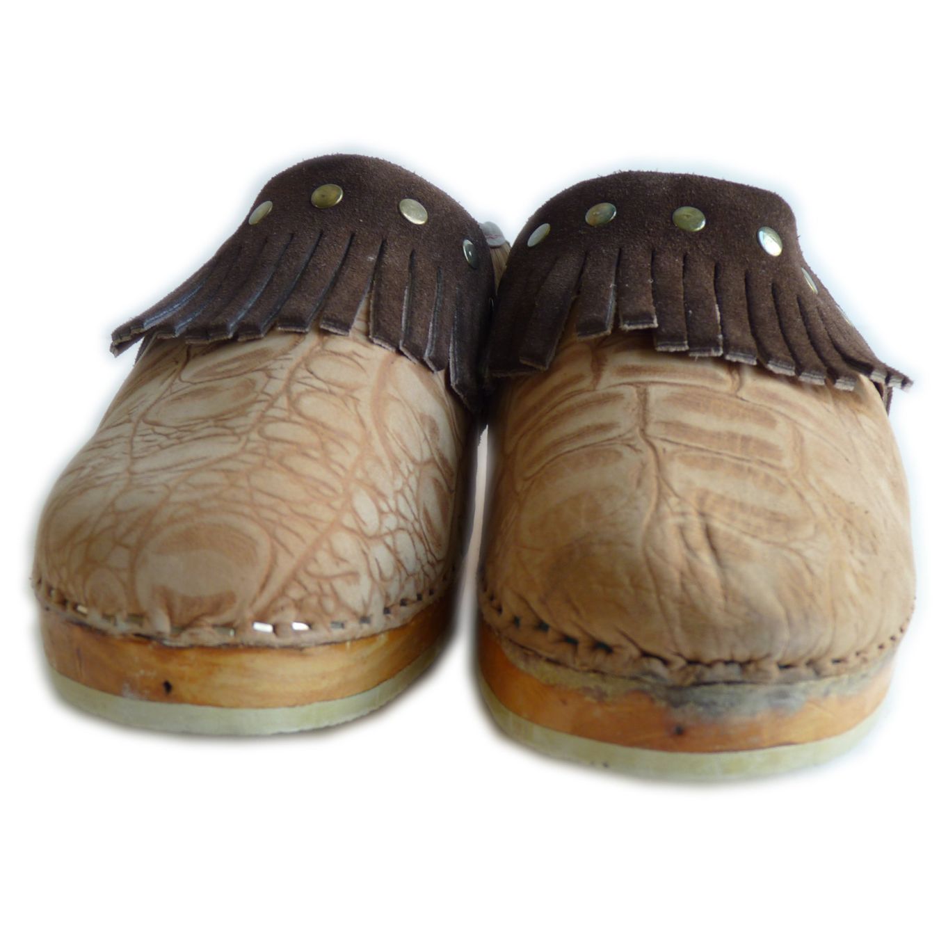 Damenschuhe: Clogs Gr. 38/39 Holzclogs Gummisohle Original VINTAGE 60s – Neu (gemäss Beschreibung) aus Brüttisellen von Buxus 2