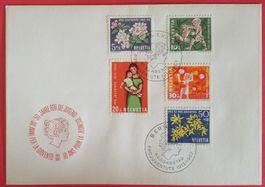 BJ20) 1962 Pro  Juventute FDC ohne Adresse Kt. 12.-