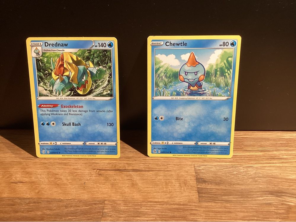 Pokemon TCG Drednaw & Chewtle Cards Set (Gebraucht) in Steinhausen für ...