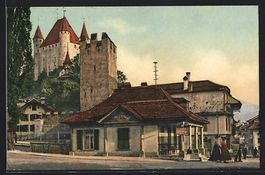Thun, Berntor, alte Ringmauer und Schlos