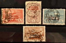 UdSSR 1939 Flugpost Tag der Luftfahrt Aufdruck Komp 4V gest.