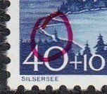 70.2.**  Pf.  farbloser Fleck, Wegverlängerung über der 0