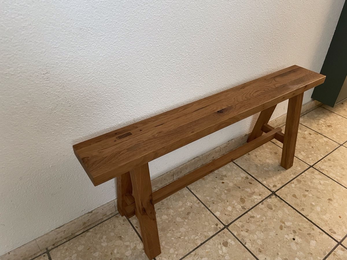 Panchine: Holzbank Massivholz Eiche, Hasena – Nuovo (secondo la descrizione) da Obernau venduto da Duplomin 4