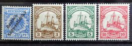 Deutsch-SÜDWESTAFRIKA: 20 Pf. 1898, 3–10 Pf. 1906/07, *
