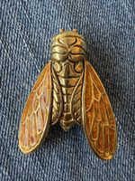 Broche cigale signée René Gouin vintage