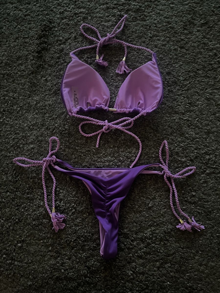 Badekleider & Bikinis: Bikini lila Grösse M neuwertig – Neu (gemäss Beschreibung) aus Effretikon von Briga.S. 1