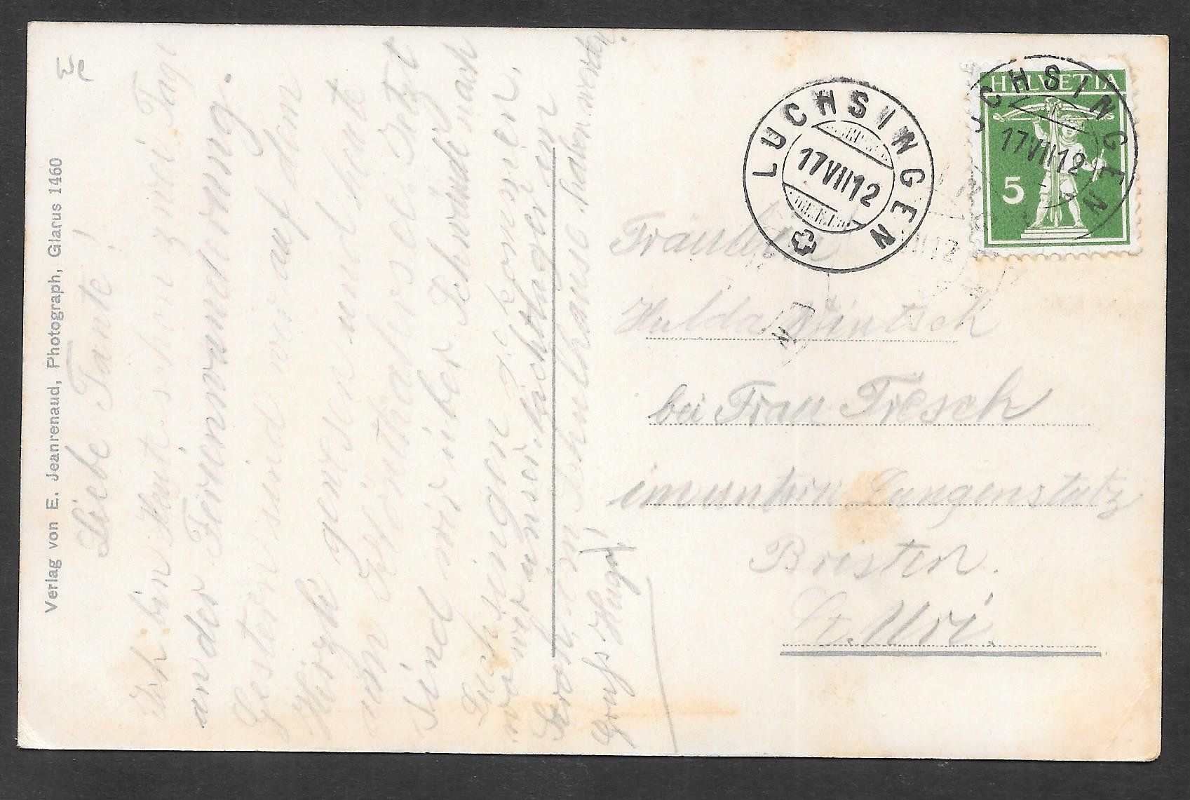 Cartoline postali: Schwändi Blick ins Linthal – Usato da Olten venduto da clotaldi 1