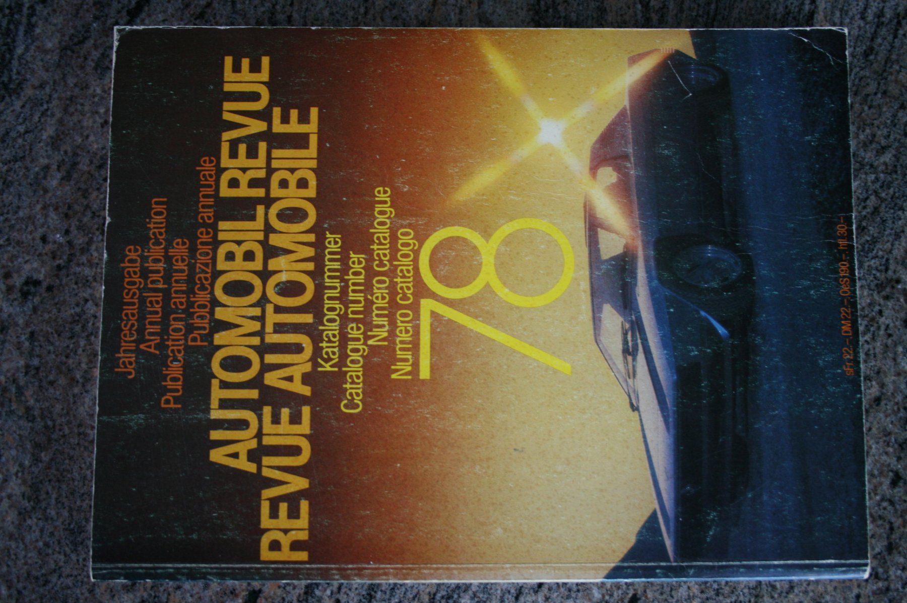 Riviste & Magazine: AUTOMOBIL REVUE 1978 – Usato da Wilen b. Wil venduto da Rasti2