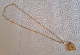 Collier plaquer or