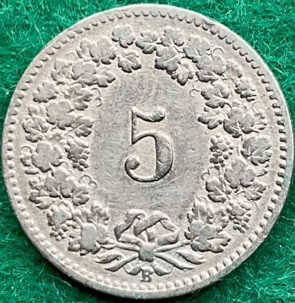 Tutti le monete: Pièce de 5 ct suisse 1906 – Usato da Plan-les-Ouates venduto da gab_cgf6 1