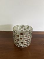 Deko Mosaik Windlicht / Kerzenhalter Glas,Rechaud Kerzengla