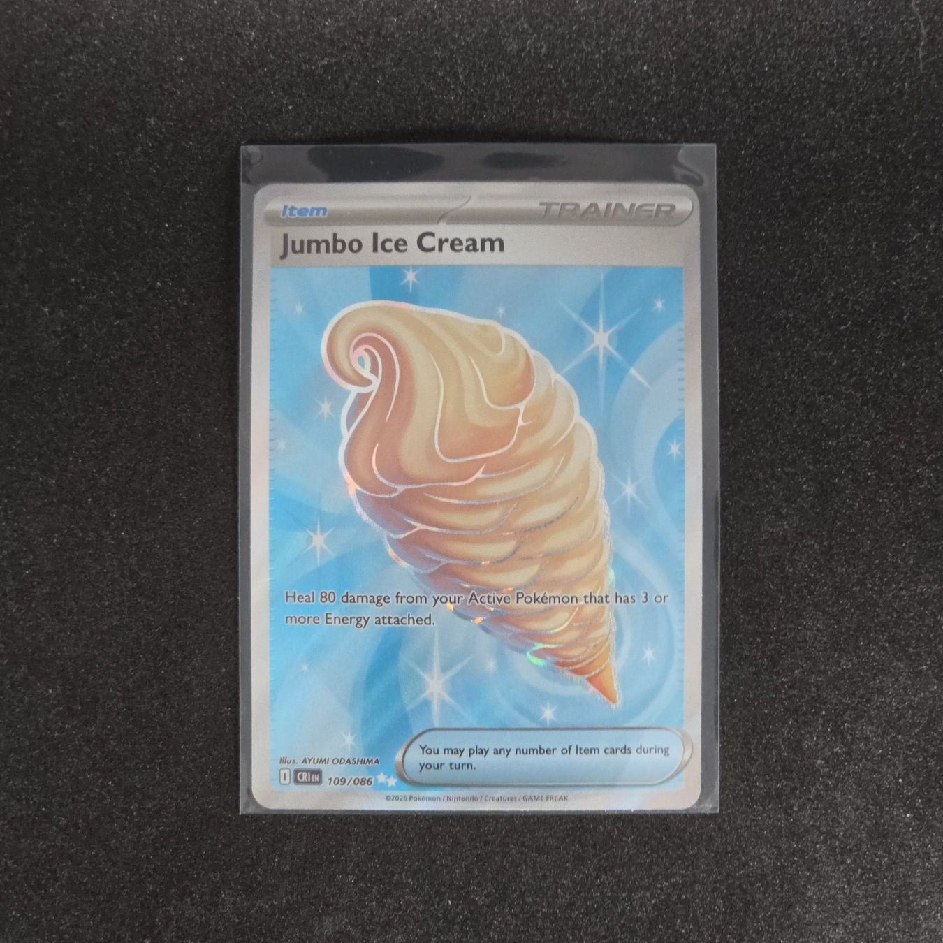 Pokémon Carte collezionabili: Jumbo Ice Cream (CRI 109) – Nuovo (secondo la descrizione) da St. Gallen venduto da CardZelo