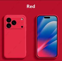 Coque pour Apple iPhone 17 Pro en silicone rouge, NEUVE