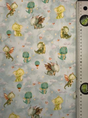 Jersey Kinderstoff Mit Drachen