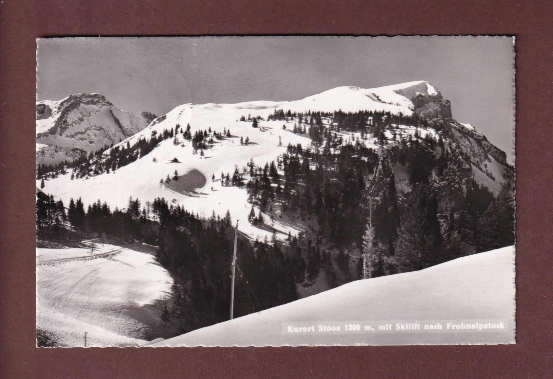 Ansichtskarten: Kurort STOOS - 1952 – Gebraucht aus Pully von nicecards-shop