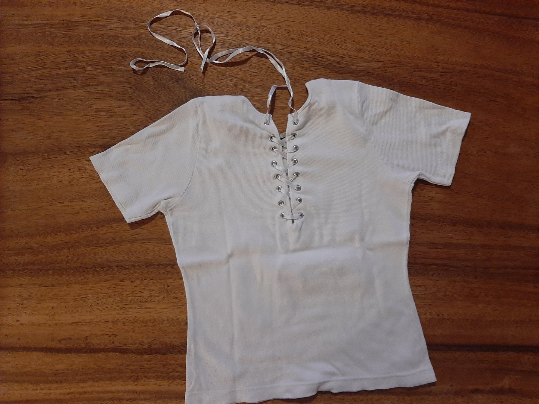 T-Shirts: T-Shirt/Bluse Grösse S/M weiss – Gebraucht aus Oberlunkhofen von dreihaselnuesse 1