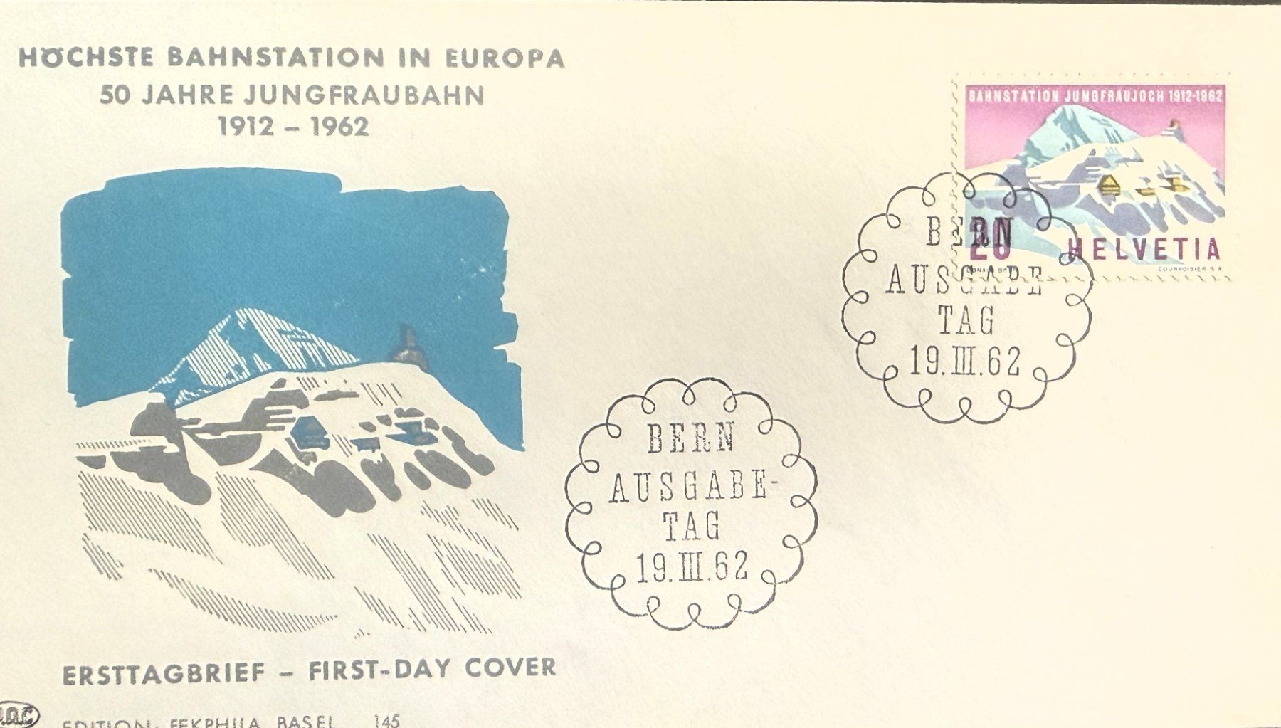 Tutti i francobolli: 1962 WERBEMARKEN  ERSTTAGBRIEF – Usato da Luzern venduto da maxbox1 2