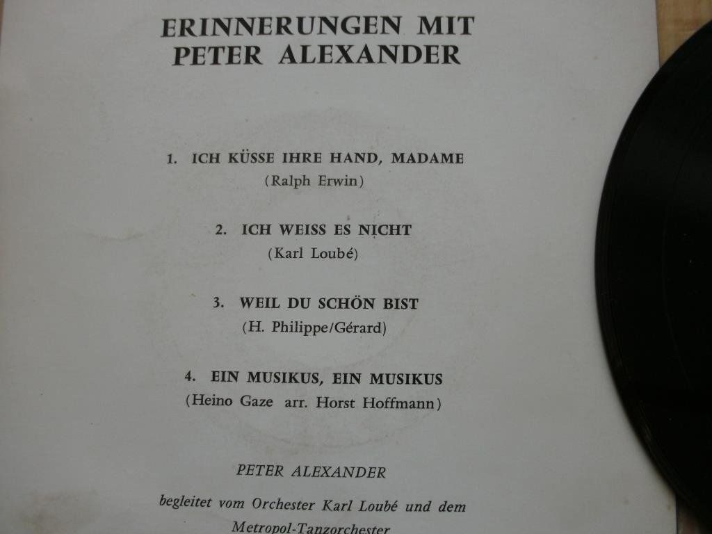 Schallplatten: Peter Alexander – Single 45 RPM – Gebraucht aus Grenchen von Kogi7 3