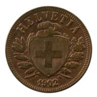 Schweiz / Suisse - 2 Rappen - 1902
