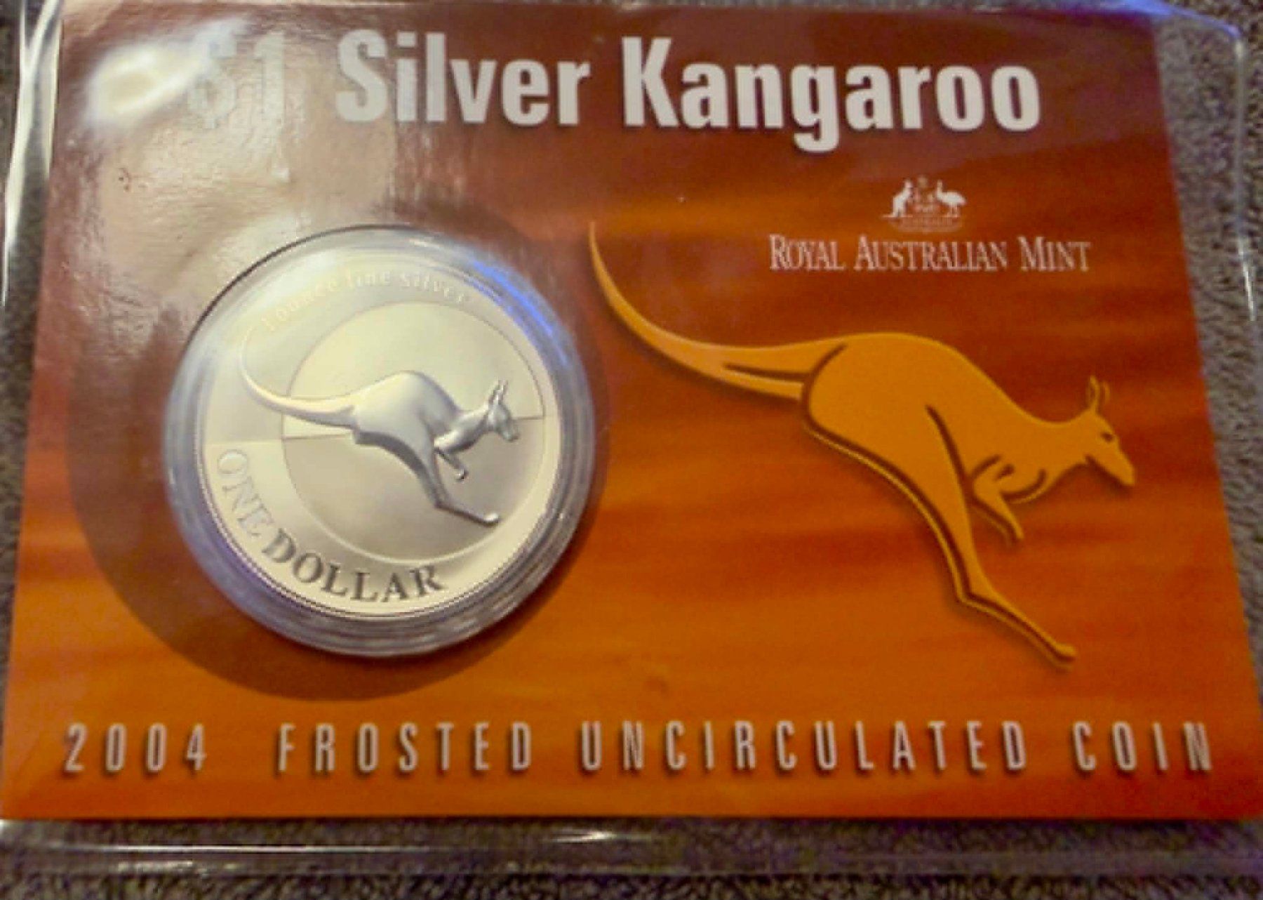 Tutti le monete: Australia 1 dollar 2004 Silver coin UNC – Nuovo e nell'imballaggio originale da Zürich venduto da Tasmiyah