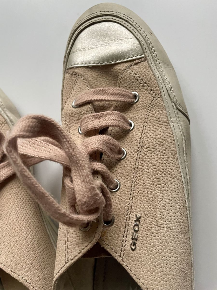 Geox Damenschuhe: GEOX Sneaker Gr. 39 beige/lachs/silber – Gebraucht aus Gockhausen von AnneT07 4