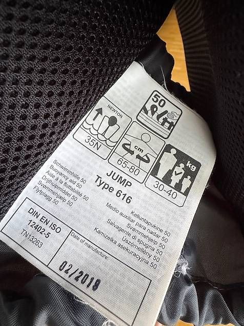 Secumar Schwimmwesten: Schwimmweste Secumar JUMP Type 616 Grösse 65-80cm – Gebraucht aus Adliswil von PetaParka 2