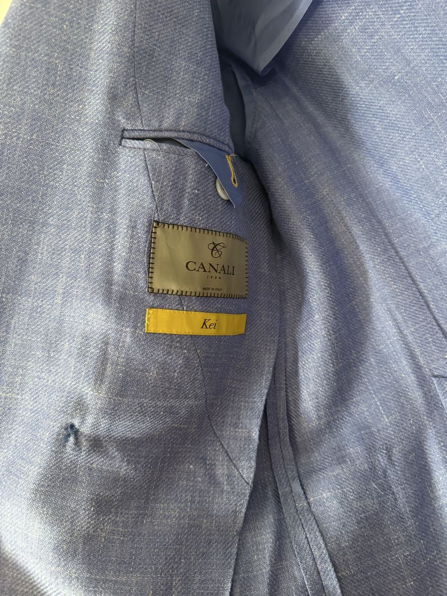 Sakko Anzüge: Blauer Canali Blazer Grösse 48 – Gebraucht aus Zürich von Glamour2019 1