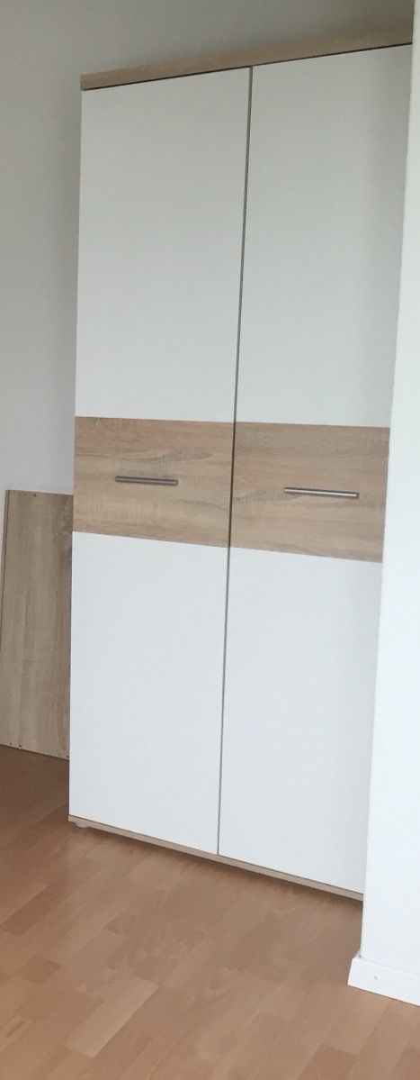 Armadi: Armoire blanche et bois 2 portes moderne – Usato da Epautheyres venduto da fro5767