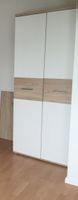 Armoire blanche et bois 2 portes moderne