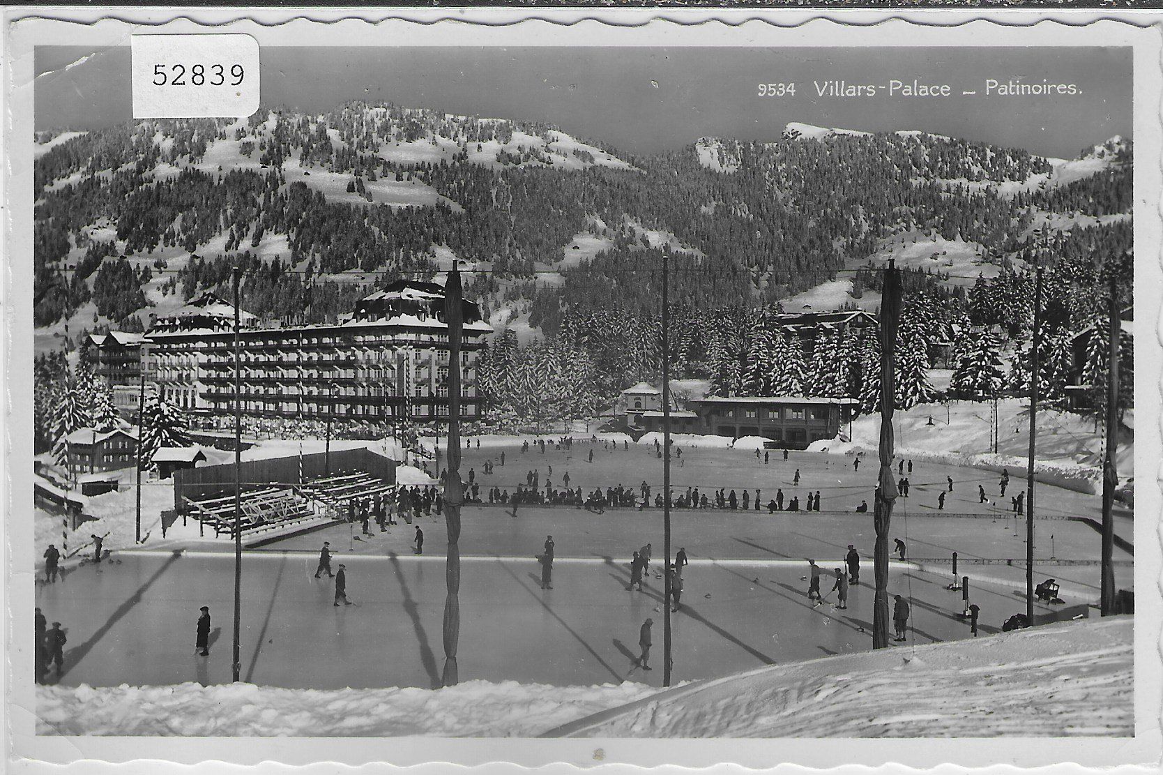 Cartoline postali: Villars - Palace - Patinoires - Eisfeld – Difettoso da Ettingen venduto da Kartenplanet